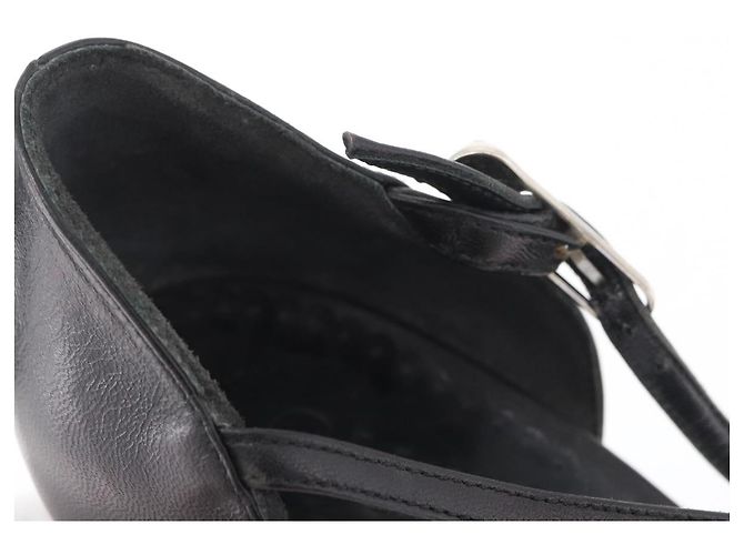 CHANEL Pumps High Heels Leder 35 1/2 Schwarz CC Auth BA10766 - Ansicht 33