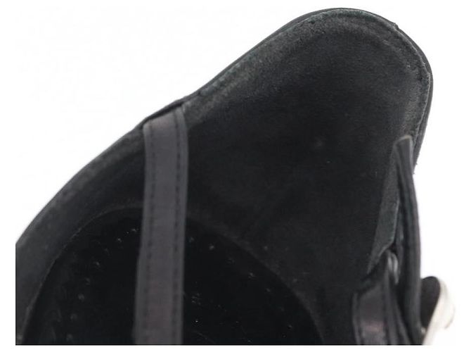 CHANEL Pumps High Heels Leder 35 1/2 Schwarz CC Auth BA10766 - Ansicht 35