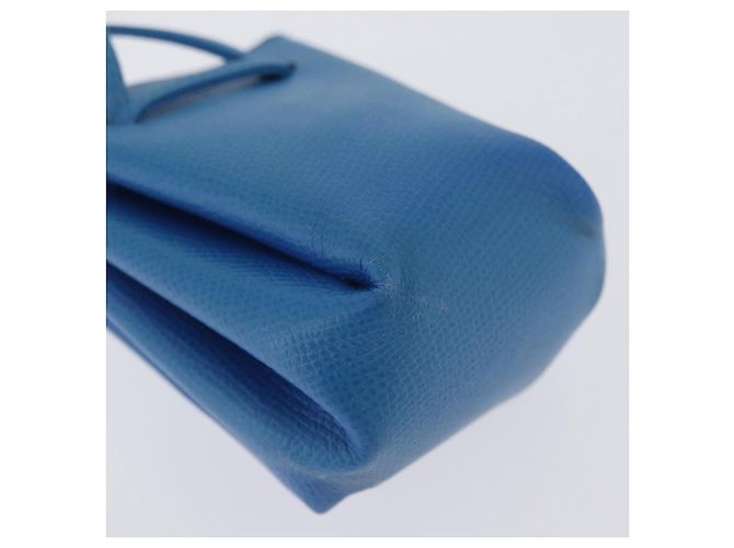 Hermès Pochette Vespa in pelle blu HERMES Auth 170911 - vista 13