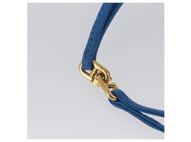 Hermès Pochette Vespa in pelle blu HERMES Auth 170911 - vista 15