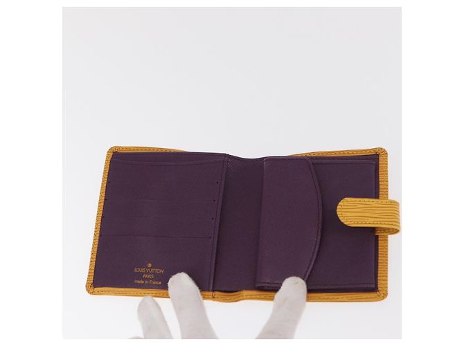 LOUIS VUITTON Epi Kompakte Bifold Geldbörse Gelb M63559 Auth BA10574 - Ansicht 8