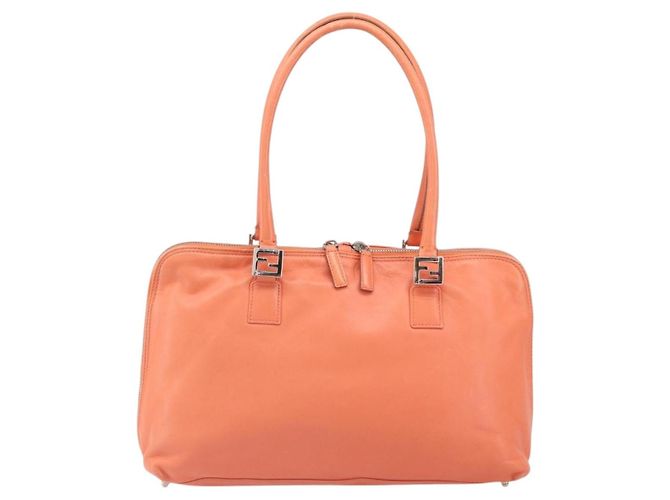 Bolso de mano FENDI de cuero rosa plata auténtico ti3638 - vista 13