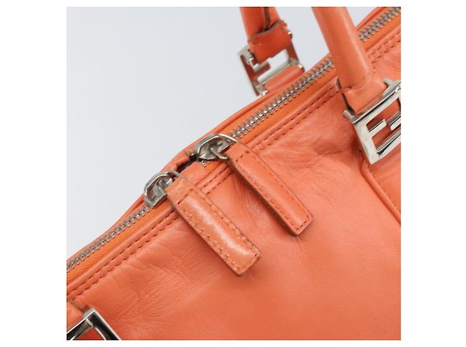 Bolso de mano FENDI de cuero rosa plata auténtico ti3638 - vista 18