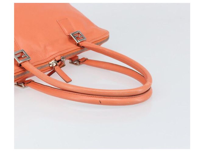 Bolso de mano FENDI de cuero rosa plata auténtico ti3638 - vista 7