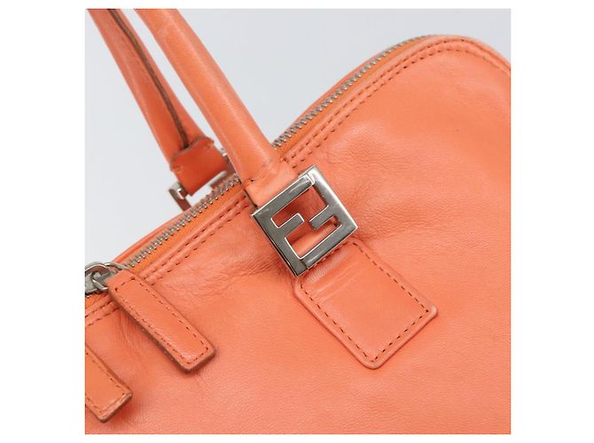 Bolso de mano FENDI de cuero rosa plata auténtico ti3638 - vista 9