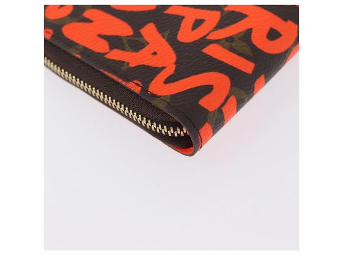 LOUIS VUITTON Monogram graffiti Zippy Coin Purse Naranja M93708 Auth am10766SAV - vista 15