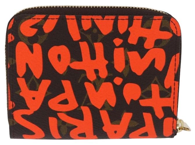 LOUIS VUITTON Monogram graffiti Zippy Coin Purse Naranja M93708 Auth am10766SAV - vista 2
