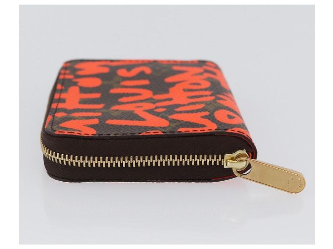 LOUIS VUITTON Monogram graffiti Zippy Coin Purse Naranja M93708 Auth am10766SAV - vista 4