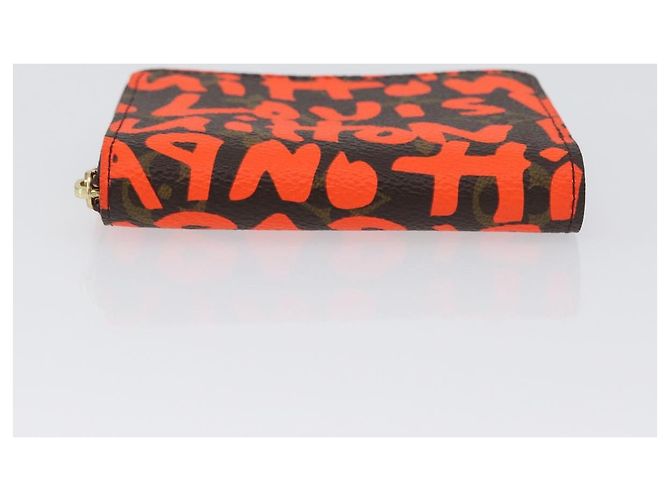 LOUIS VUITTON Monogram graffiti Zippy Coin Purse Naranja M93708 Auth am10766SAV - vista 6