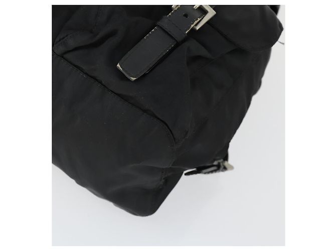 PRADA Backpack Nylon Black Silver Auth 171402 Silvery - view 16
