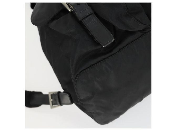 PRADA Backpack Nylon Black Silver Auth 171402 Silvery - view 17