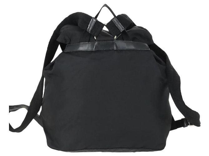 PRADA Backpack Nylon Black Silver Auth 171402 Silvery - view 2