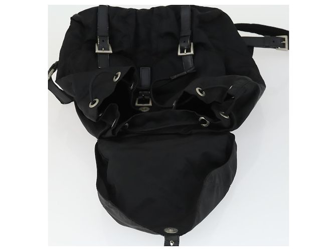 PRADA Backpack Nylon Black Silver Auth 171402 Silvery - view 22