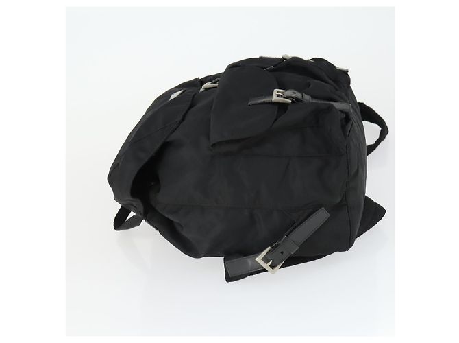 PRADA Backpack Nylon Black Silver Auth 171402 Silvery - view 4