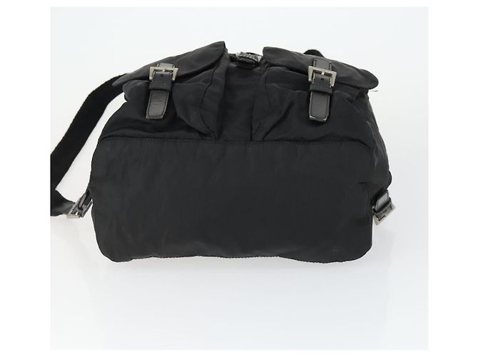 PRADA Backpack Nylon Black Silver Auth 171402 Silvery - view 5