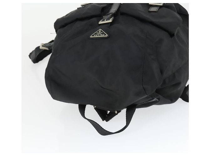 PRADA Backpack Nylon Black Silver Auth 171402 Silvery - view 6