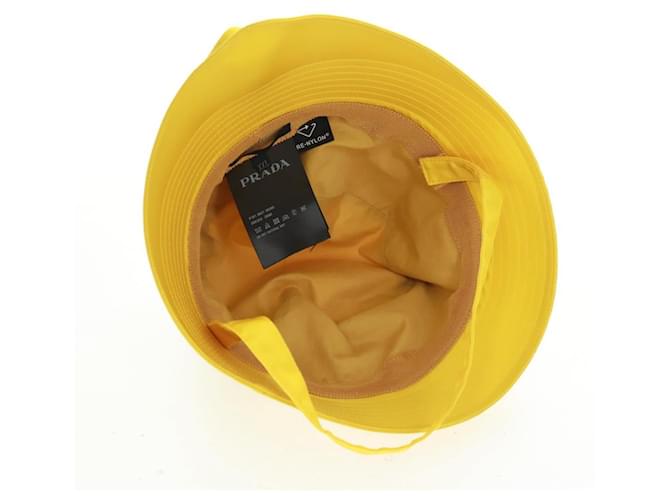 PRADA Hut Nylon Gelb Auth 172043M - Ansicht 11