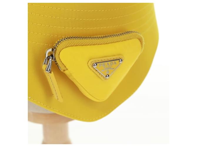 PRADA Hut Nylon Gelb Auth 172043M - Ansicht 14