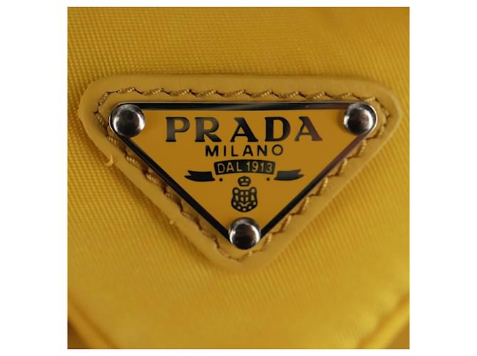 PRADA Hut Nylon Gelb Auth 172043M - Ansicht 15