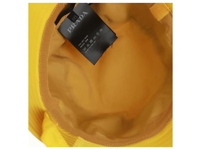 PRADA Hut Nylon Gelb Auth 172043M - Ansicht 20