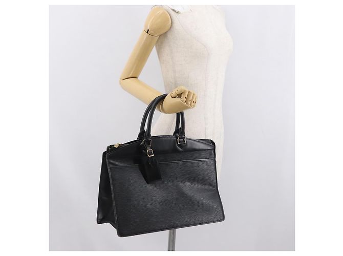 LOUIS VUITTON Borsa a Mano Epi Riviera Nera M48182 LV Auth 171079 Nero - vista 23