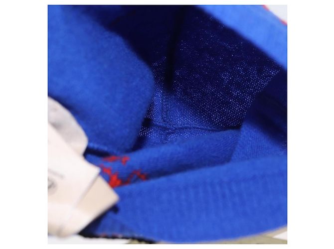GUCCI GG Canvas gestrickte Stoffmütze L Blau 748423 Auth bs33380 - Ansicht 6