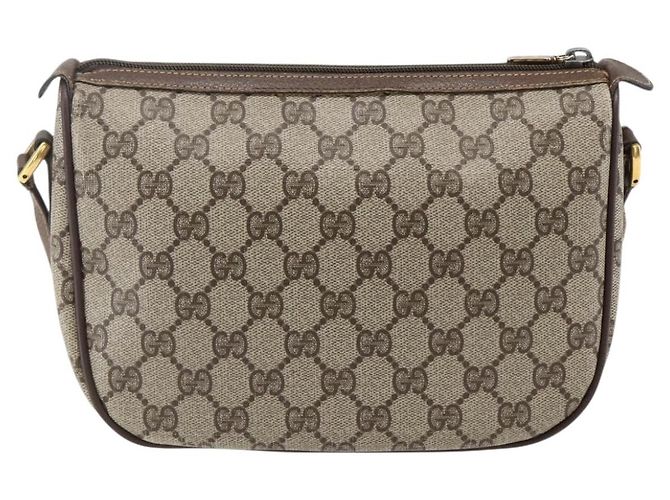 Borsa Sherry Line GG Supreme Web di GUCCI in PVC beige e oro 89 02 032 Auth BA10447 D'oro - vista 3