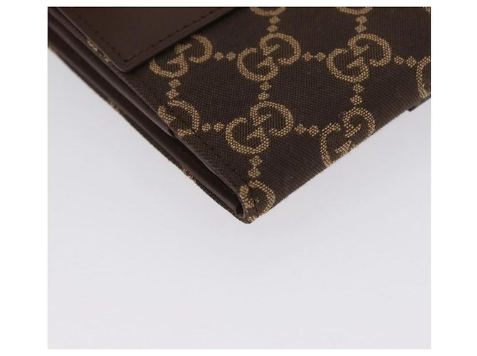 Portafoglio Jackie GG Canvas Gucci Marrone Argento 035 2773 2131 Auth am10798V - vista 10