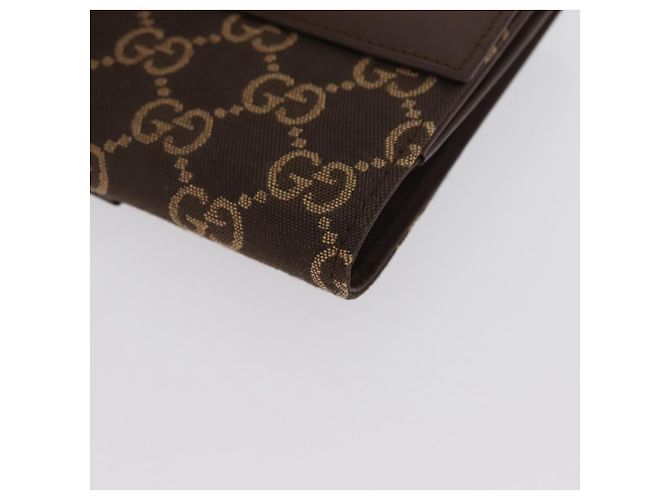 Portafoglio Jackie GG Canvas Gucci Marrone Argento 035 2773 2131 Auth am10798V - vista 11