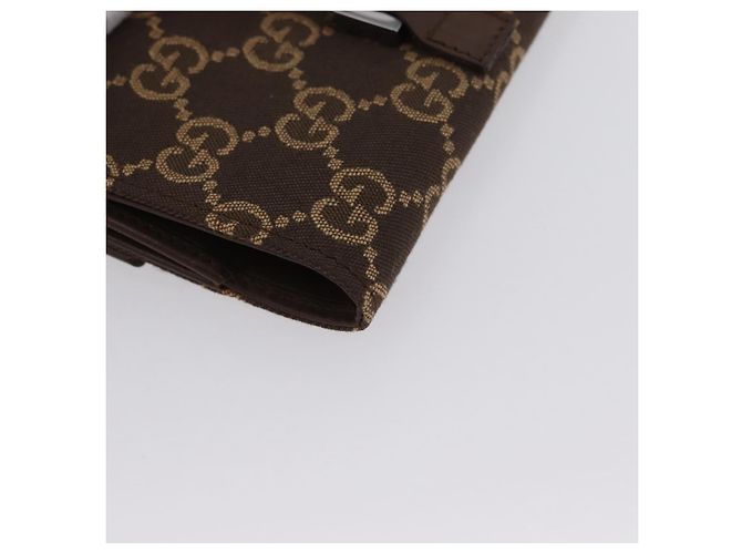 Portafoglio Jackie GG Canvas Gucci Marrone Argento 035 2773 2131 Auth am10798V - vista 8