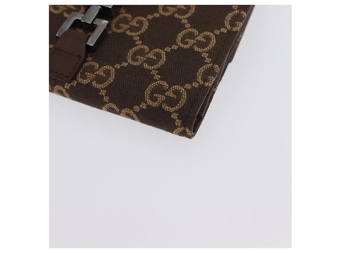 Portafoglio Jackie GG Canvas Gucci Marrone Argento 035 2773 2131 Auth am10798V - vista 9