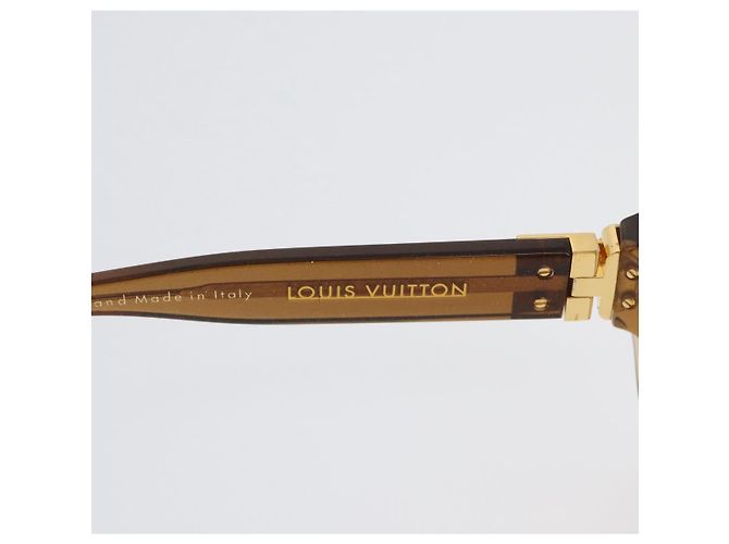 GAFAS DE SOL OVERSIZE SUPSON DE PLÁSTICO MARRÓN LOUIS VUITTON Z0132E LV Auth BA10709 Castaño - Ansicht 14