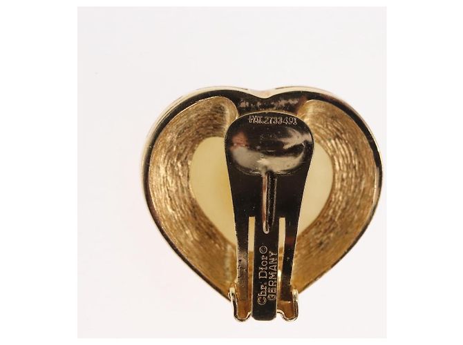 Ohrring Brosche Christian Dior aus Metall in Goldton Auth 169930V - Ansicht 13