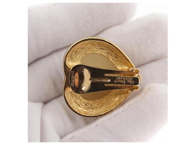 Ohrring Brosche Christian Dior aus Metall in Goldton Auth 169930V - Ansicht 21