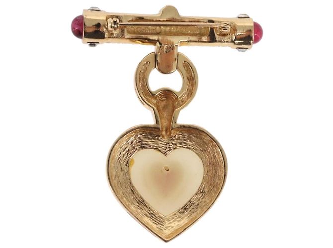 Ohrring Brosche Christian Dior aus Metall in Goldton Auth 169930V - Ansicht 3