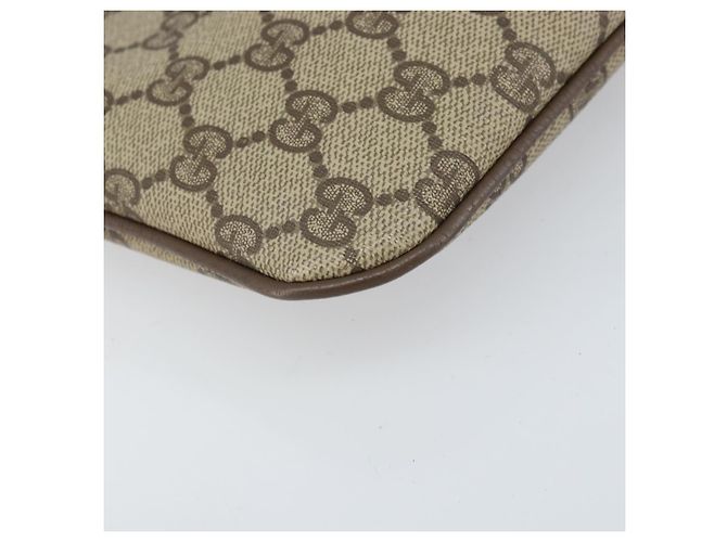 Borsa Sherry Line GG Supreme Web di GUCCI in PVC beige e oro 68 02 047 Auth 172006 D'oro - vista 12