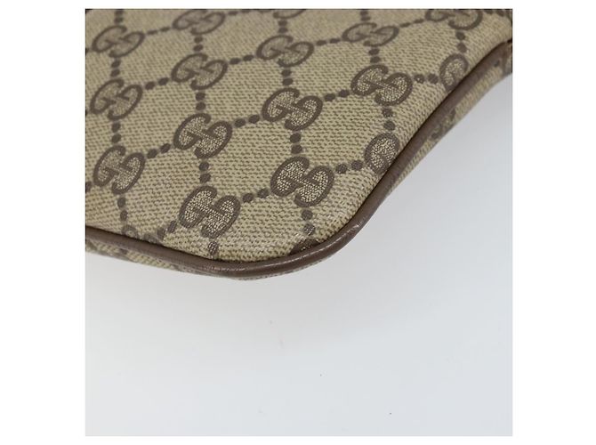 Borsa Sherry Line GG Supreme Web di GUCCI in PVC beige e oro 68 02 047 Auth 172006 D'oro - vista 13