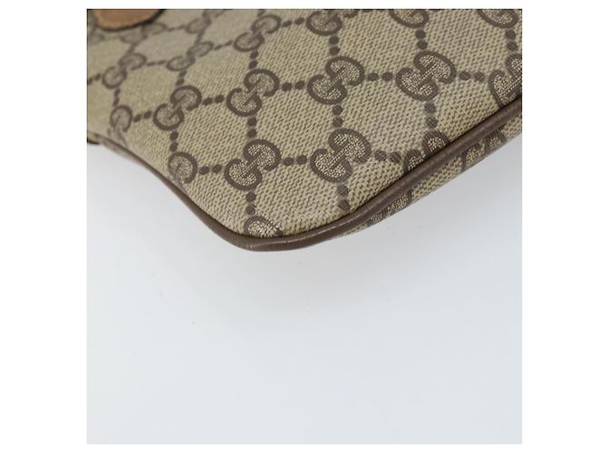 Borsa Sherry Line GG Supreme Web di GUCCI in PVC beige e oro 68 02 047 Auth 172006 D'oro - vista 14
