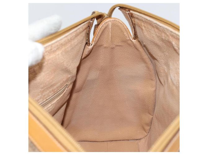 Gucci Borsa a mano Micro GG Supreme in PVC beige e oro 002 58 0219 Auth BA10396 D'oro - vista 17