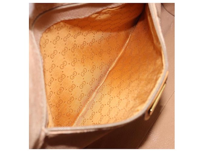 Gucci Borsa a mano Micro GG Supreme in PVC beige e oro 002 58 0219 Auth BA10396 D'oro - vista 20