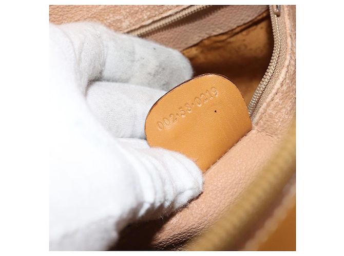 Gucci Borsa a mano Micro GG Supreme in PVC beige e oro 002 58 0219 Auth BA10396 D'oro - vista 21