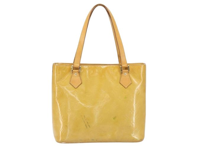 LOUIS VUITTON Borsa a Mano Houston Monogram Vernis Beige M91004 LV Auth 171560 - vista 2
