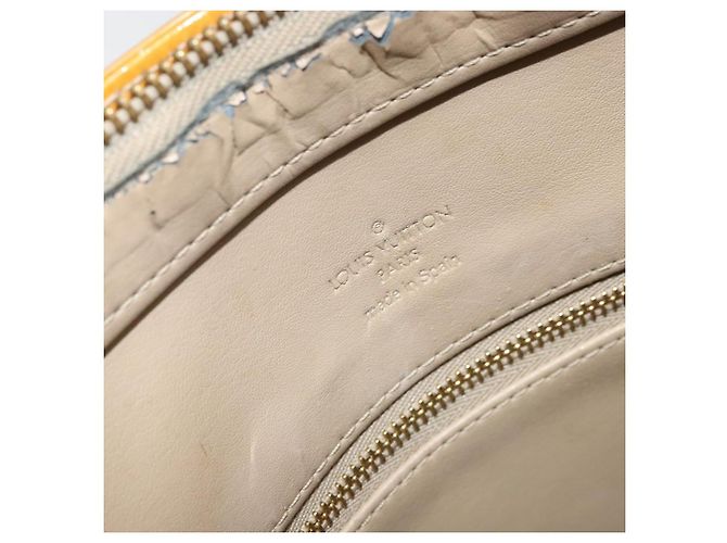 LOUIS VUITTON Borsa a Mano Houston Monogram Vernis Beige M91004 LV Auth 171560 - vista 21