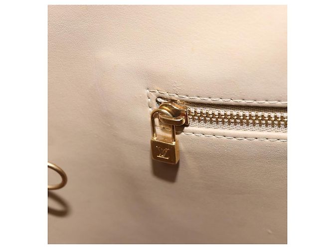 LOUIS VUITTON Borsa a Mano Houston Monogram Vernis Beige M91004 LV Auth 171560 - vista 24