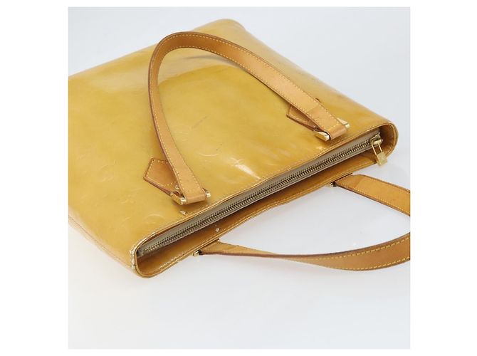 LOUIS VUITTON Borsa a Mano Houston Monogram Vernis Beige M91004 LV Auth 171560 - vista 6