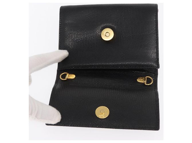 Borsa a Spalla Vara Ribbon in Pelle Salvatore Ferragamo Oro Nero Auth 171668 - vista 13