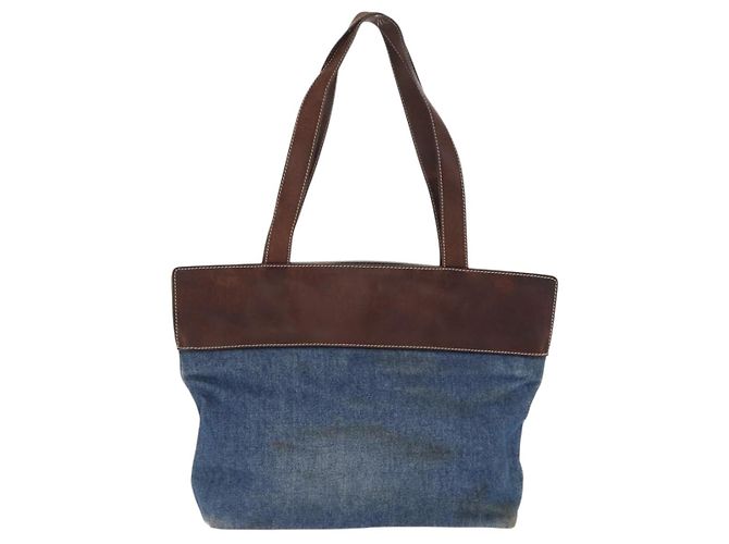 Borsa Tote CHANEL Denim Blu CC Auth BA10505 - vista 3