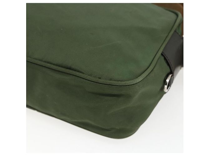 Borsa a Spalla PRADA in Nylon Verde Argento Autentica ti3679 - vista 15