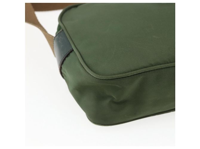Borsa a Spalla PRADA in Nylon Verde Argento Autentica ti3679 - vista 16