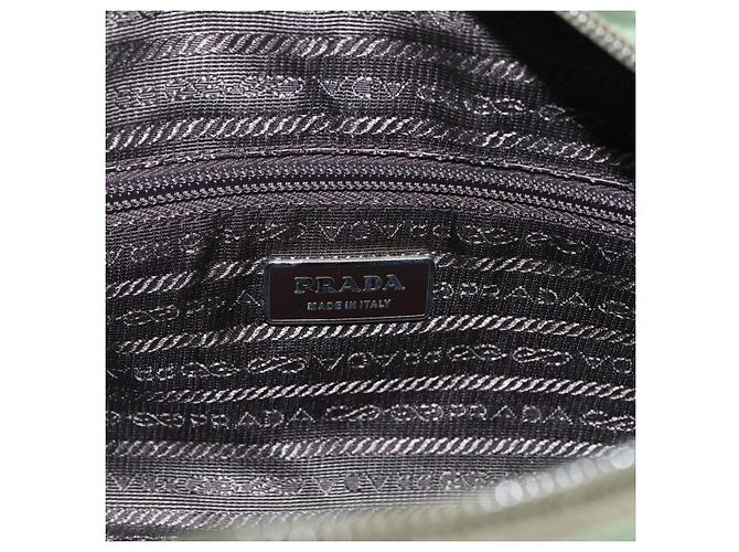 Borsa a Spalla PRADA in Nylon Verde Argento Autentica ti3679 - vista 18